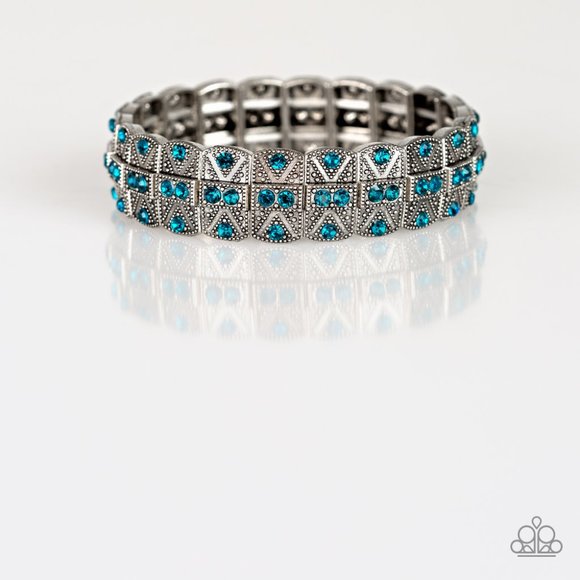 paparazzi Jewelry - Modern Magnificence Blue Bracelet